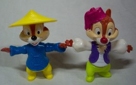 Walt Disney Epcot Center Chip And Dale Chipmunks 2&quot; Plastic Figures Toy Lot - £11.62 GBP