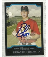 Eduardo Morlan Signed autographed Card Bowman Prospects - $184.06 MXN