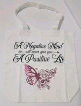 Medium Womens Tote Bag 13.25&quot;X13.25&quot;X4&quot; Hallograpic Butterfly- A Negativ... - $15.99