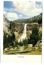 Nevada Falls 1930&#39;s Yosemite National Park Linen Postcard  - £13.96 GBP