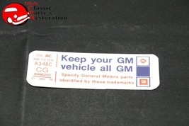 1979 79 Chevrolet Chevy Vette Corvette Keep Your GM All GM GM Part # CG ... - £796.40 GBP