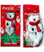 NEW AUTHENTIC VINTAGE COCA COLA POLAR BEAR BOTTLE SINGLE LIGHT SWITCH WA... - $76.54 CAD