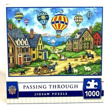 Masterpieces Jigsaw Puzzle Passing Through 1000 Piece Hot Air Balloons - £13.73 GBP