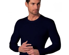 Jersey Rundhalsausschnitt Men Hülle Lang Aus Warme Nottingham - £9.88 GBP