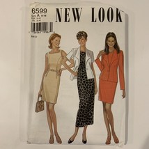 New Look Pattern 6599 Uncut Size A 6-16 Dress Skirt Jacket - $5.94