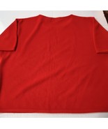 Carolyn Taylor Women&#39;s XL Short Sleeve Sweater Red Pullover Lightweight - €7,78 EUR