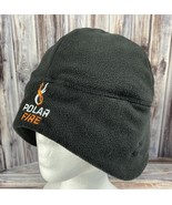 Men&#39;s HT Polar Fire Black Ice Fishing Insulated Beanie Hat w/ Ear Flaps ... - £7.80 GBP