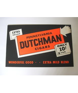 Vintage 1950&#39;s Pennsylvania Dutchman Cigars Sign Poster - 1950&#39;s Cigars ... - £13.36 GBP