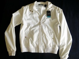 Jacket Ladies White Izod Golf Water-Wind Resistant Size S Polyester Nwt (Cc) - £19.83 GBP