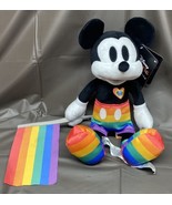 Disney Pride Collection Mickey Mouse Plush Holding Flag 14” - £24.30 GBP