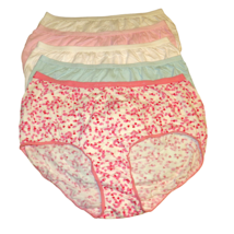Comfort Choice 5 Pair Pack Cotton Full Brief Panties Size 10 Plus Size 2... - $19.99