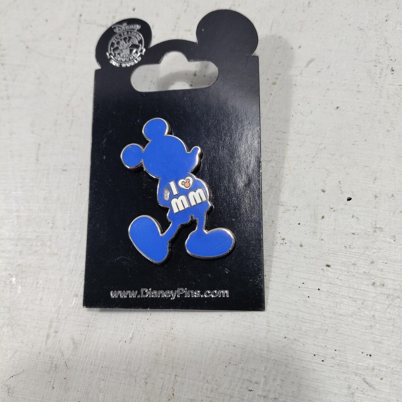 Primary image for Disney Trading Pins Disney Mickey Icon Blue I Heart MM Love Vintage