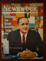 Newsweek February 28 1966 Feb 66 2/28/66 John Gardner Marshall Mcluhan - £6.74 GBP