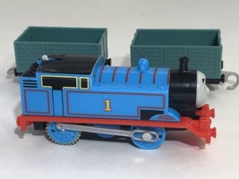 Mattel 2013 Thomas Trackmaster Motorized Train Engine &amp; Car Set Tested &amp; Works! - £7.82 GBP