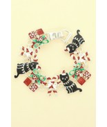   Christmas Themed Enamel Charm Bracelet - $27.55