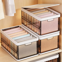 3 Pack Foldable Storage Containers With Lids Collapsible Closet Organize... - £60.74 GBP
