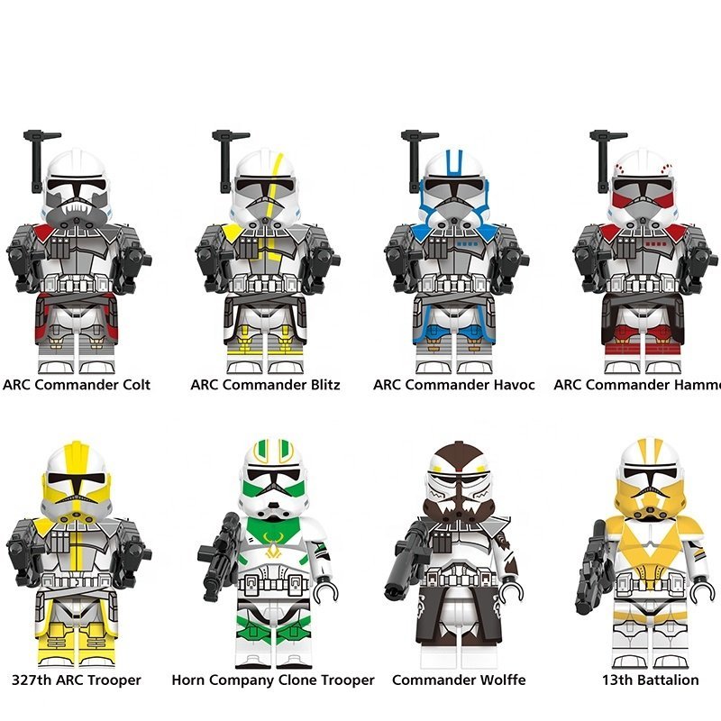 Howzer Toy Star Wars The Bad Batch ARC Troopers Captain Grey Howzer Jesse 16pcs ...