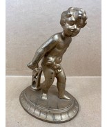 Vintage Antique - VERONA 736 - Metal Boy Statue - 7.5” Tall - Free Shipping - £142.63 GBP