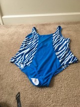One Piece Women&#39;s Striped Swimsuit Size 20 - £32.45 GBP