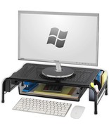 Metal Desk Monitor Stand Riser With Organizer Drawer From Simplehouseware. - £29.02 GBP