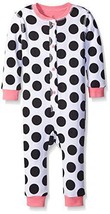 NWT Petit Lem Baby Girls White Black Polka Dot Puppy Dog Romper Pajamas ... - £8.25 GBP