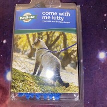 Pet Safe Come With Me Kitty Harness &amp; Bungee Leash Royal Blue Cat New NIP - £6.07 GBP