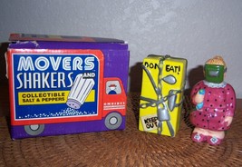 Fitz And Floyd (Oci) Movers & Shakers Collectible Salt & Pepper Shakers Vintage - $33.60