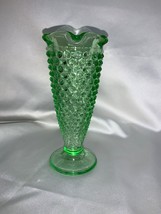 Vintage Smith Glass Green Hobnail Vase - £19.12 GBP