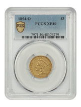 1854-O $3 PCGS XF40 - £3,150.62 GBP