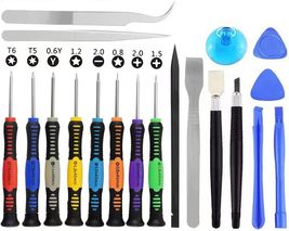 Screwdriver Set 20 PCS Cellphone Repair Tool Small Magnetic Kit with Phillips - £5.50 GBP