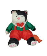 Dept 56 Nylon Kitty Cat Plush Christmas Stuffed Animal Toy Fish 9&quot; - €11,77 EUR