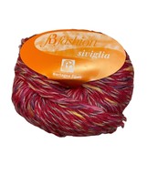 Filati Bertagna Siviglia Worsted Cotton Blend Yarn Twist 412 Red Purple Pink - £3.90 GBP
