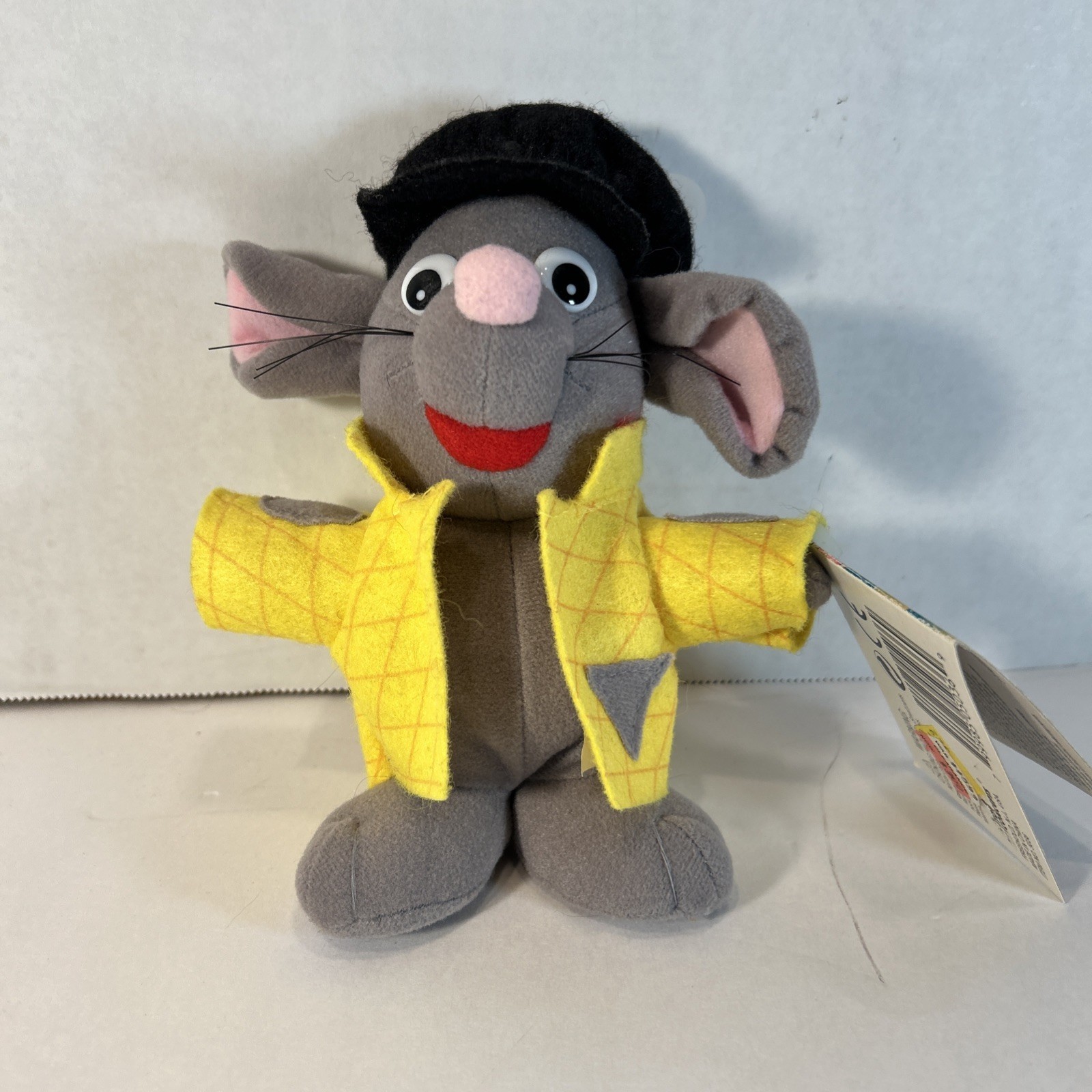 Chattering Critter Mouse Wearing a Yellow Shirt and a Black Hat - $7.99