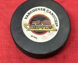 VTG Vancouver Canucks Official NHL Hockey Game Puck Slovakia Made Vegum ... - $17.33