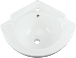 The Mountain Pond 20.5&quot; Corner Wall Mount Bathroom Sink From Renovators Supply - £152.27 GBP