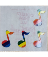 Lisa Frank Multicolor Rainbow Music Notes Stickers 341362 RETRO 1982 Vin... - £16.41 GBP