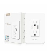 Moes Wifi Smart Wall Outlet,15A Divided Control 2 In Wall Socket, 2.4G W... - $31.97