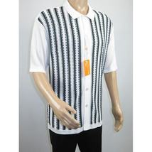 Men's Sports Shirt Knit by Silversilk  Stacy Adams 6120 Black Navy Green Size XL image 7