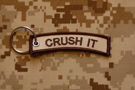 Crush It Keychain Naval Special Warfare Us Navy Seal Nwu Ii AOR1 Afghanistan Nsw - £5.79 GBP