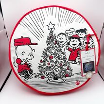 Hallmark Snoopy Peanuts Pillow Christmas Sketch 2022 Battery Op 14&quot; Round - €34,57 EUR