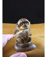 (tne-ape-ch-318b) Chimpanzee monkey ape TAGUA NUT nuts figurine carving ... - $498.14 MXN