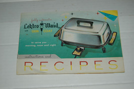 Vintage Lektro Maid Gem Coat Recipes Instructions Booklet 1963 - £7.98 GBP