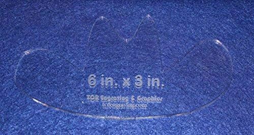 Cowboy Hat 6" x 3" - 1/4" Thick - Clear Acrylic - Long Arm (1/4" foot) Hand Sew  - $18.72