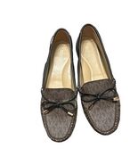 Michael Kors Sutton Women&#39;s Loafers, Size 8.5M, Brown Leather with Bow W... - $20.00