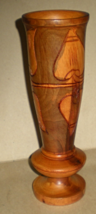 Vase- Ornamental Wooden Carved Flower Vase - $90.42 MXN