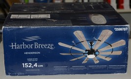 Harbor Breeze 2599787 Henderson 60 Inch Indoor Matte Black Finish Ceiling Fan image 2