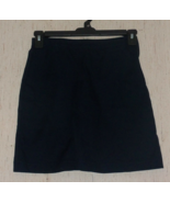 NEW GIRLS LANDS&#39; END KIDS ADJUSTABLE WAIST NAVY BLUE UNIFORM SKORT    SI... - $442.10 MXN