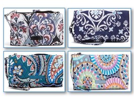 Vera Bradley Wristlet RFID Smartphone Choice of Patterns Cotton MFG $54 NWT - $29.99