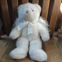 Ty Divine Angel Bear 12 Inch White Silver Plush 2002 Retired Stuffed Animal - $18.70