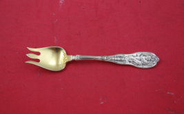 Mythologique by Gorham Sterling Silver Ice Cream Fork Gold Washed Orig 5 1/2&quot; - £99.84 GBP